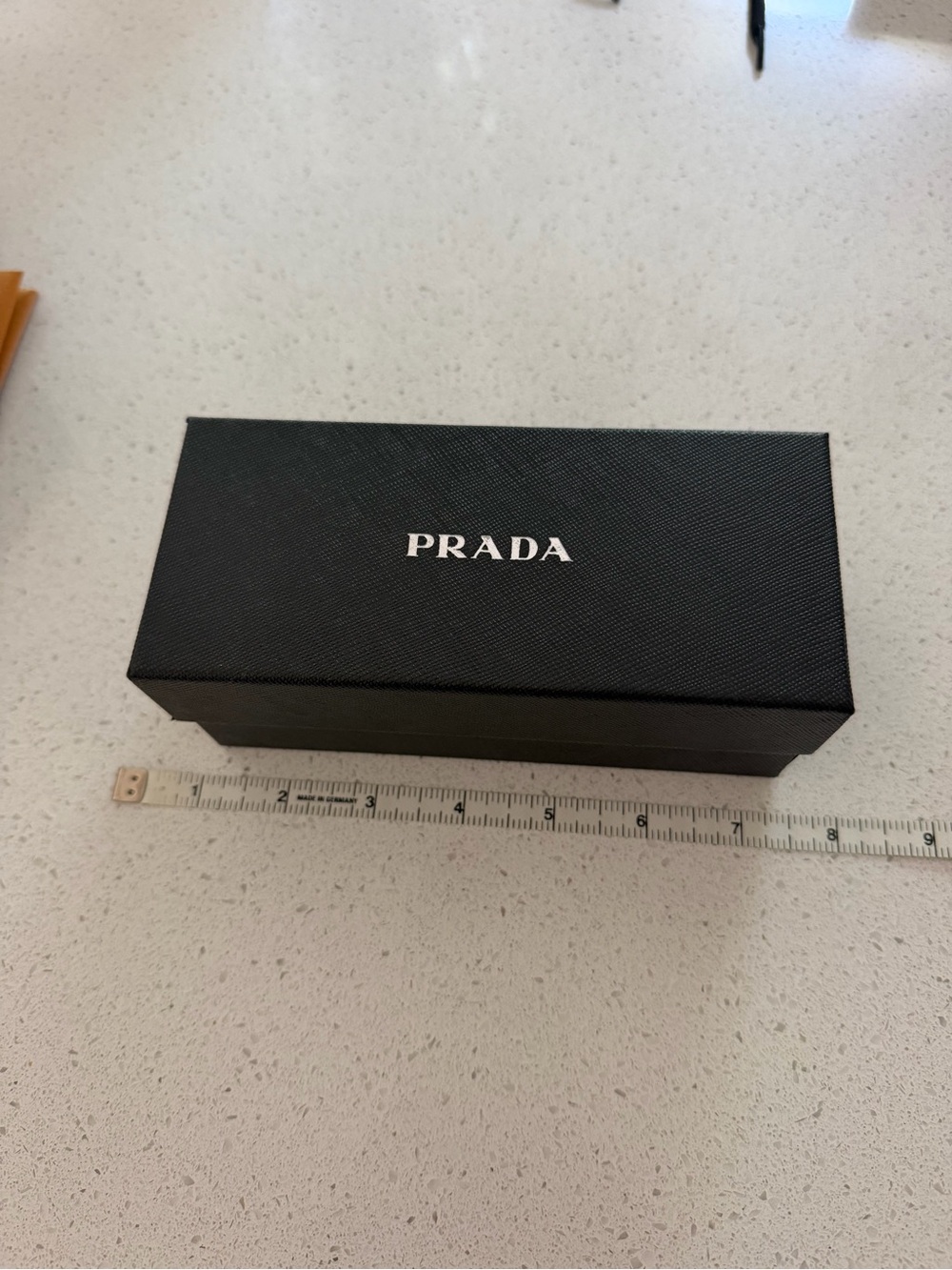 Prada Black Textured Sunglasses Box with White Logo